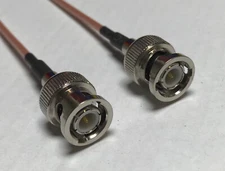 BNC Male to BNC Male Pick Your Length RG178 Coaxial Cable Mil-C-17 USA LOT