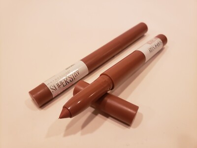 Maybelline~ Lot of 2 Super Stay Ink Crayon Lipstick~#100 Reach High~0.04o