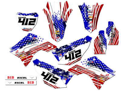 2002-2012 fits POLISPORT RESTYLE CR 250 R MERICA Usa Senge Graphics Kit Compa...