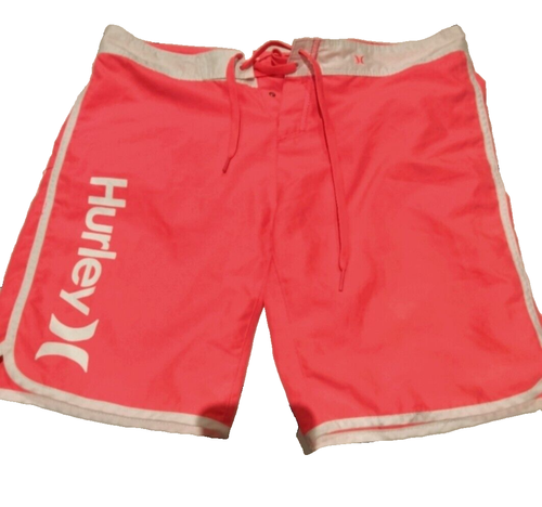 Hurley Girls Junior Sports Shorts Size 5 Hot Pink White