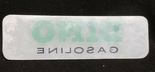 Pair of Vintage DINO GASOLINE AD GLASS - BENNETT PUMPS 900-1000 ORIGINAL - Picture 5 of 7