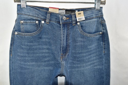 New Levi's Silvertab High Rise Mini Mom Jean Blue Jeans Girls Size 14 Reg - Picture 5 of 11