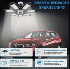 LED Garage Light,Super Bright Shop Light With 7 1 Adjustable Panels 6500 Lumens