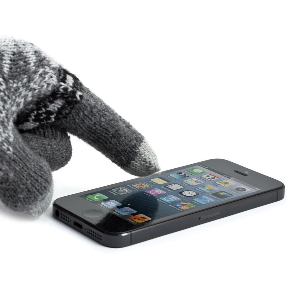 Nuevo Guante Pantalla Táctil Proporta Gris - Universal para Trabajar con Todos los Teléfonos Táctiles Foto 3 de 4