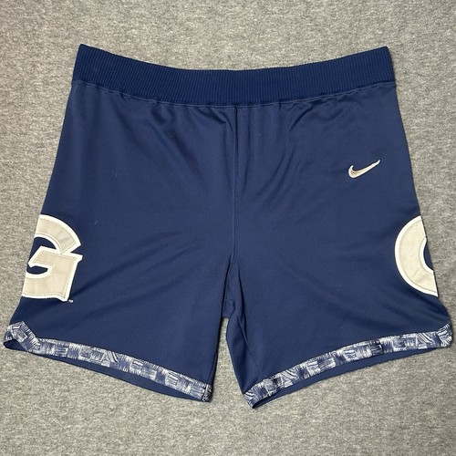 VTG 90s Nike Iverson Georgetown Hoyas Authentic Athletic Blue Shorts Size 38