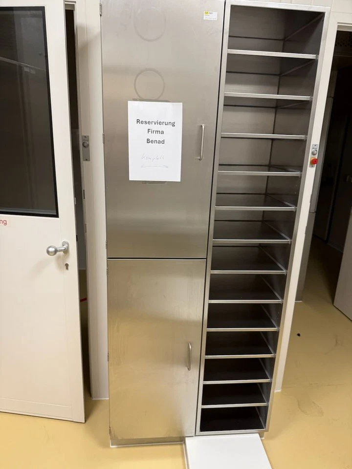 Reinraum Edelstahl Hochschrank 2-türig 85x40x210 cm - Bild 2 von 4