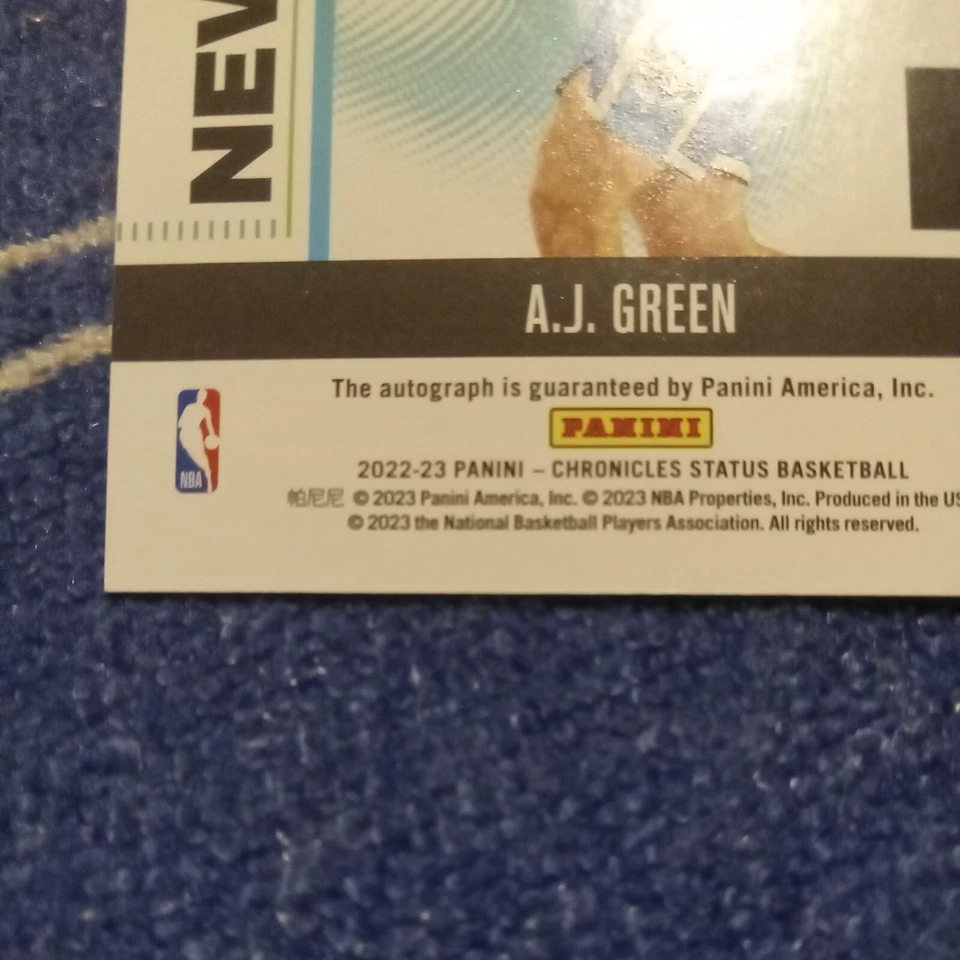 2022-23 Panini Chronicles - New Kids on the Court Auto #NKC-AMB A.J. Green ( RC) - Image 4 of 4