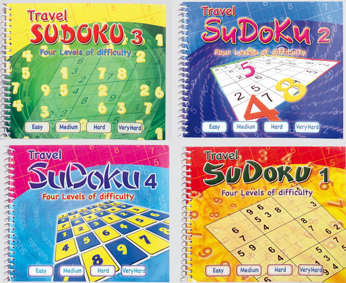 SUDOKU PUZZLE BOOKS PADS 135 NUMBER GRIDS IN EACH TRAVEL ADULT SKILL - Picture 8 of 8