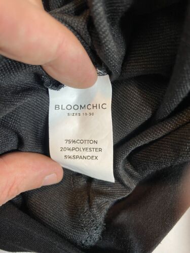 Bloom Chic 24 Be Kind Print Hooded Pullover Pocket Drawstring Sweatshirt Black - Picture 7 of 10