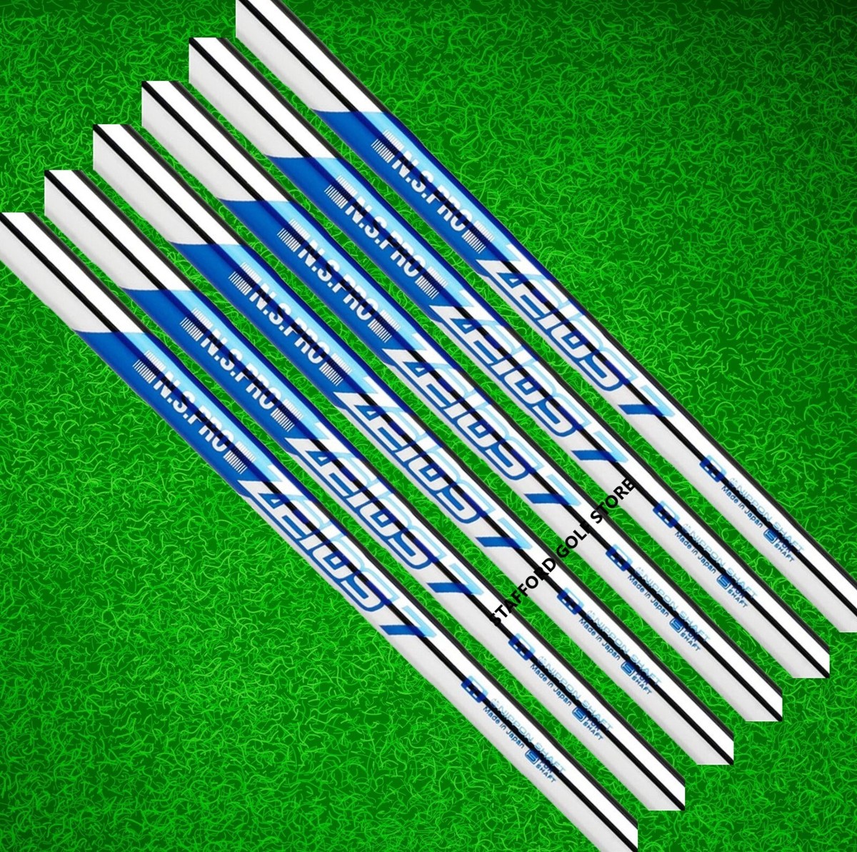 New Nippon N.S. Pro Zelos 7 Steel Iron Shafts Set .355/.370 Tip