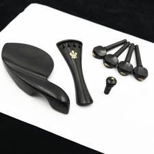 2 sets violin ebony fittings 4/4,very beautiful carved,Music Instrument parts