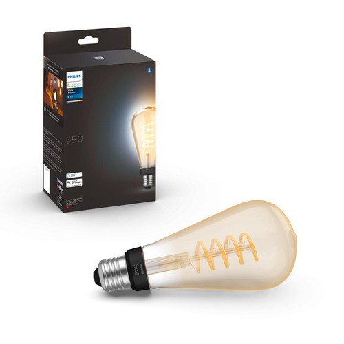 Philips Hue E27 Smarte LED Ambiente Leuchtmittel Kolben Warmweiß 300lm Bluetooth - Bild 4 von 8
