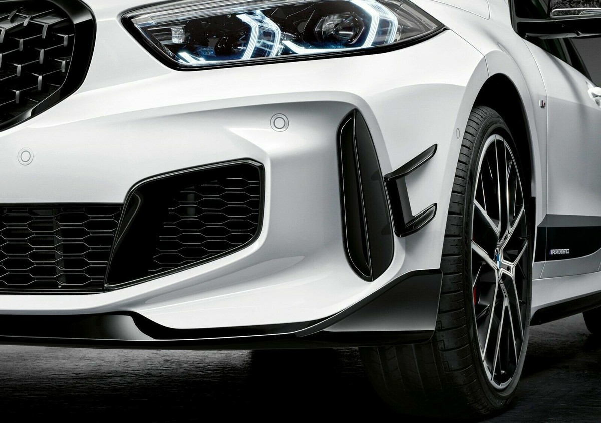 BMW 1 F40 M Performance Aero Flicks Black High Gloss Left Right 