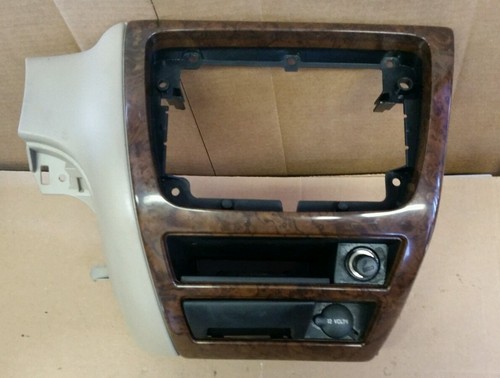 00-07 MERCURY SABLE FORD TAURUS INTERIOR RADIO CLIMATE CONTROL TRIM BEZEL WOODGR