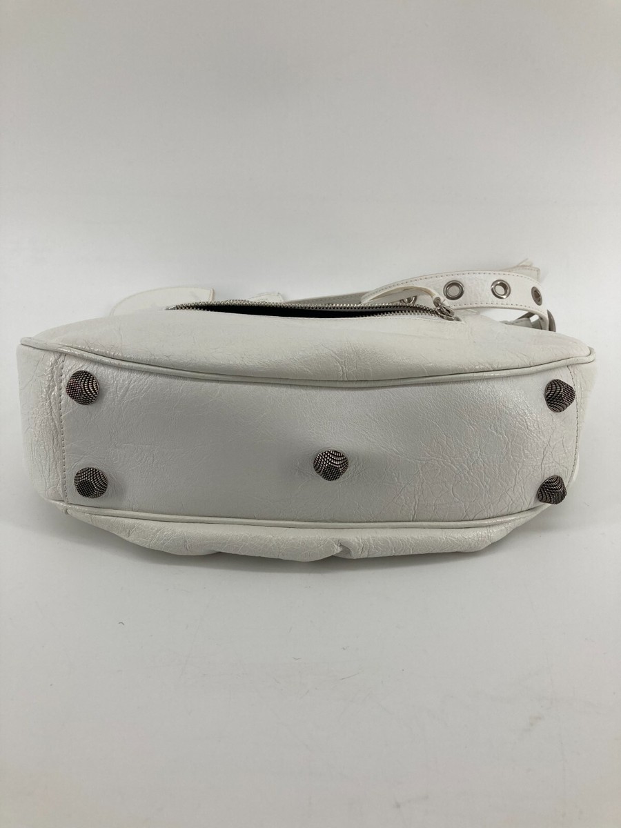 Balenciaga Le Cagole White Leather Shoulder Bag AUTHENTIC | eBay