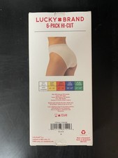 LUCKY Brand 6 Pack Hi-Cut Ultra Soft Ladies Underwear Size Medium - NWT
