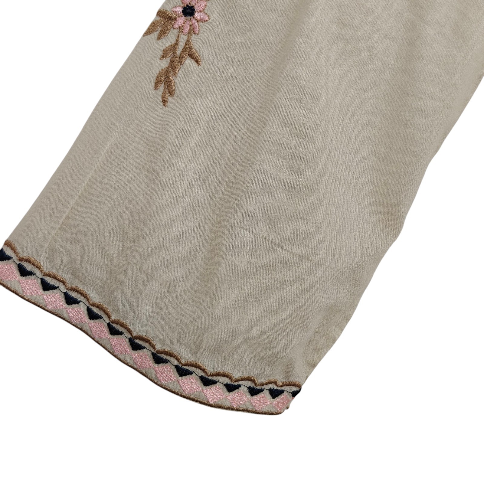 Aratta Valentina Embroidered Tunic Top Coverup Size XS Floral Flowy Boho NWT