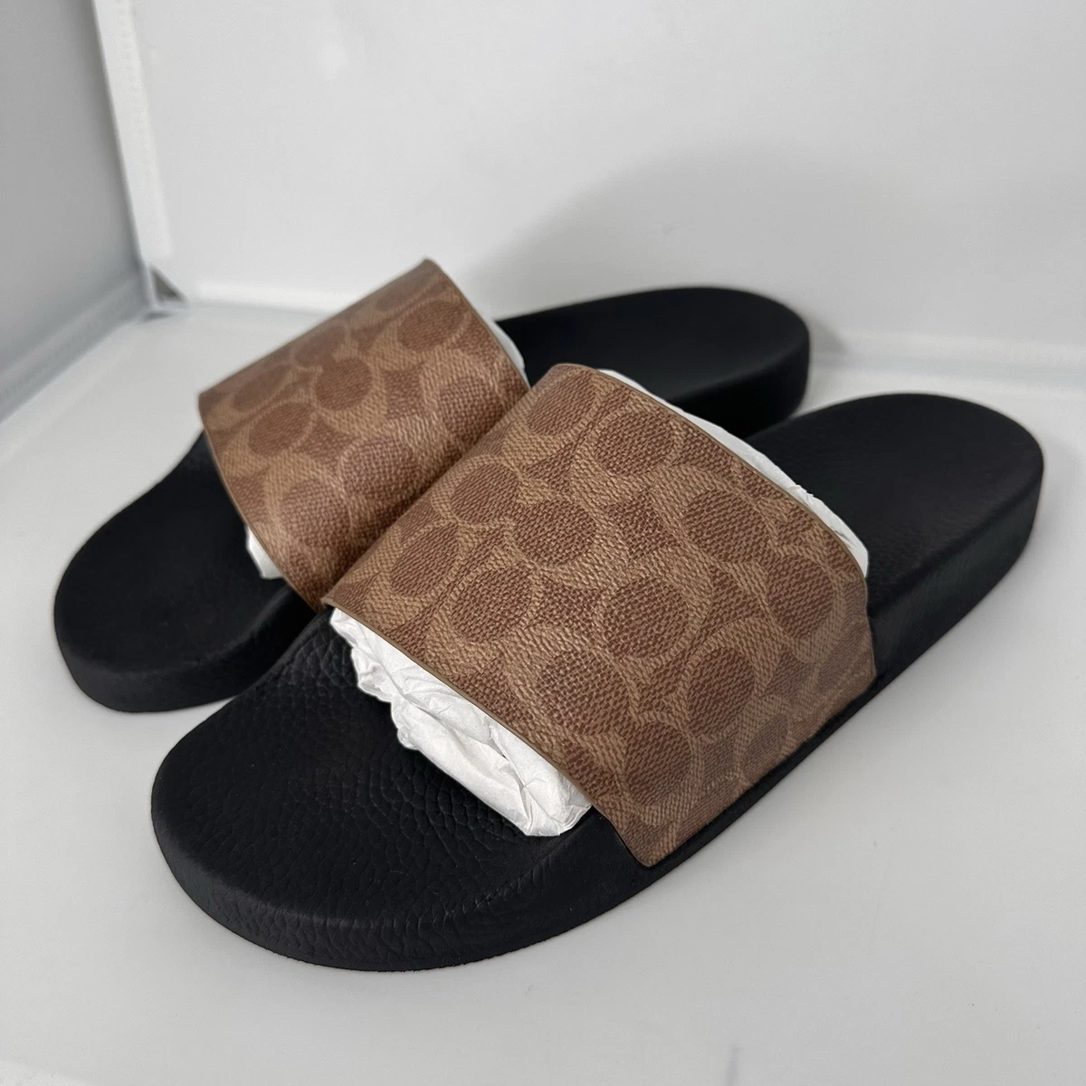 Coach Black Sandals for Men for sale | eBay