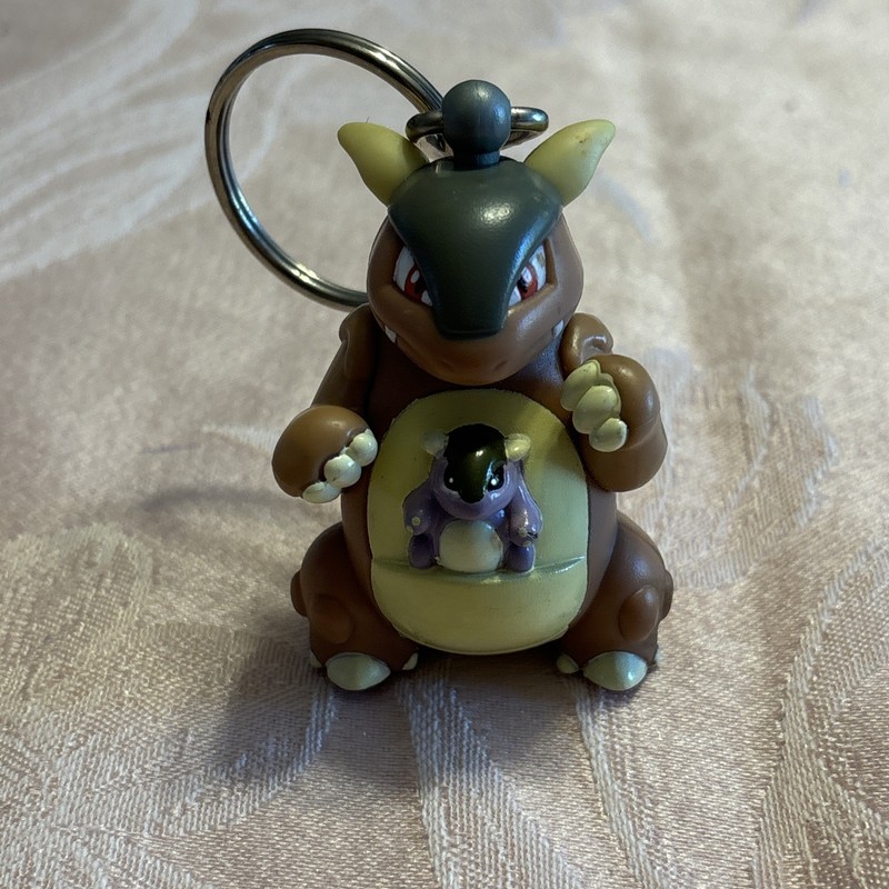 1999 Vintage Pokemon KANGASKHAN Keychain Burger King Toy Collectible Figure