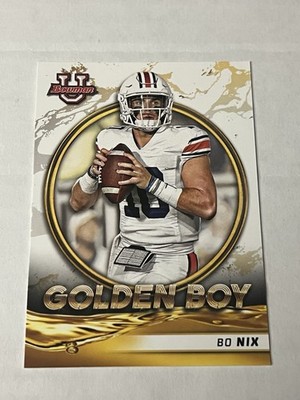 2021-22 Bowman University - Golden Boy Bo Nix #GB-7 (RC)