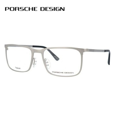 Porsche Design P8294-C 54 Titanium Square Glasses Frame Matte Silver Unisex