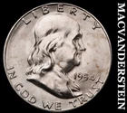 1954-S Franklin Half Dollar-Choice Gem Brilliant Unc ++++ No Reserve #G8608