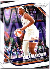 2025 Panini Prizm WNBA #55 Kalani Brown White Seismic Prizms