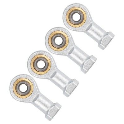 4 Packs Fish Rod End Joint - [5mm Hole M5x0.8 Female Right Thread], Carbon Steel