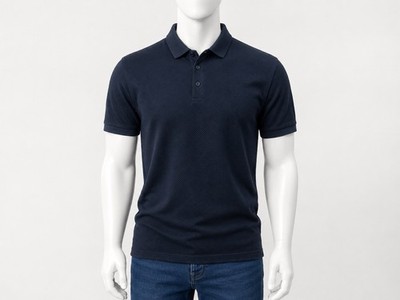 Dan John Herren Poloshirt Marineblau,  Gr. M
