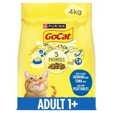 Adult Herring and Tuna Dry Cat Food 4kg, Pack of 2 2.93 per kilo