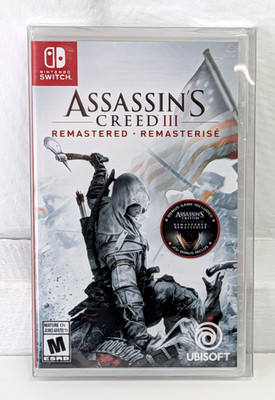 Assassins Creed 3 Remastered + Liberation Nintendo Switch Brand New Sealed W/Cas