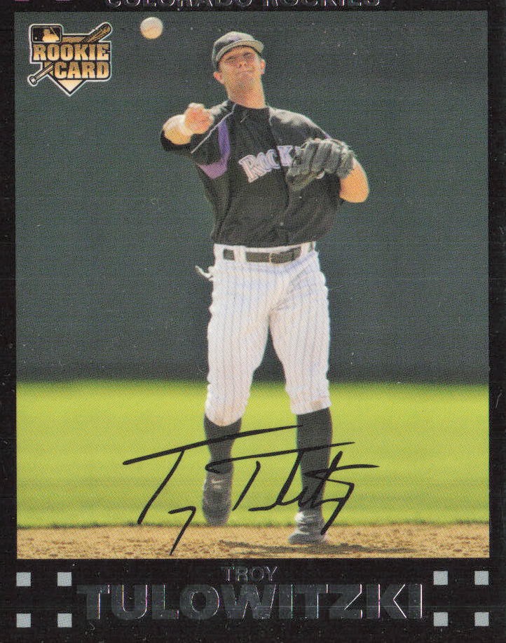 2007 Topps #135a Troy Tulowitzki Colorado Rockies RC (FB)