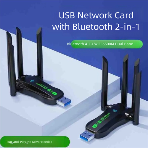 Bluetooth Wireless Receiver 1300Mbps WiFi Dongle Universal