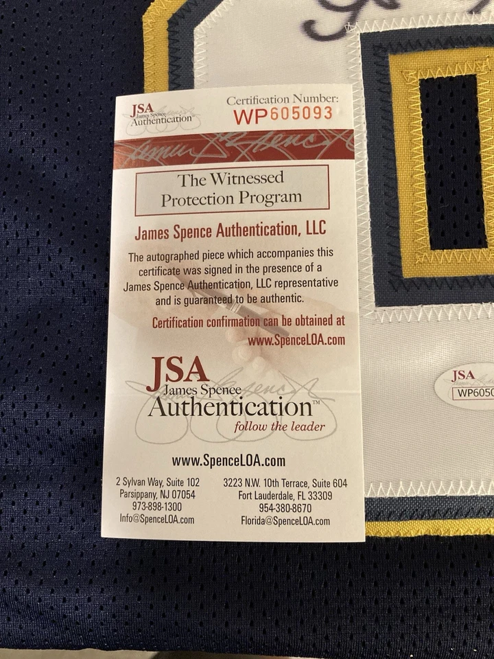 Camiseta deportiva autografiada por Anthony Miller de los San Diego Chargers con certificación JSA Foto 4 de 4