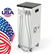 Portable Dental Mobile Vacuum Pump System with Strong Suction 350L/min GS-M300