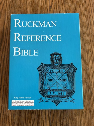 The Ruckman Reference Bible Standard Edition Black Calfskin KJV Great ...