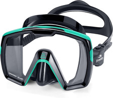 Adult Swim Goggles Mask Tempered Glass Anti Fog Waterproof 180 Degree Wide View