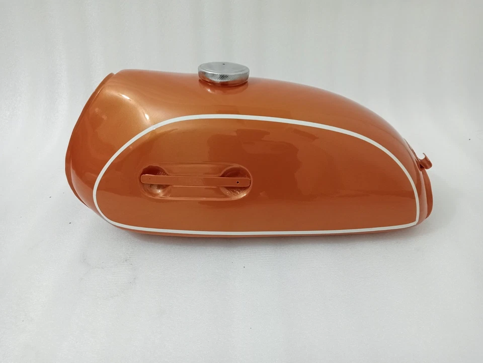 Tanque de combustible Yamaha CT1 CT 175 1970 gasolina acero pintado dorado | apto para Foto 2 de 4