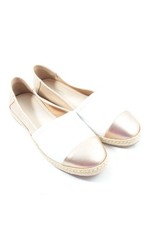 5TH AVENUE Espadrillas Donna Sandalo Taglia IT 36 crema-bianco-oro stile casual