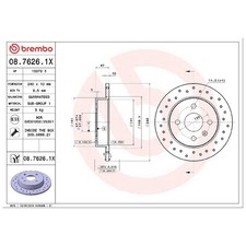 2x Bremsscheibe hinten für Opel Astra G F70 T98 F35 H A04 L70 Meriva A | 262482