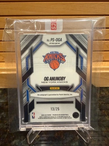 2024-25 Panini Prizm Black OG Anunoby Prolific Signatures Mojo Autograph /25 !! image 5