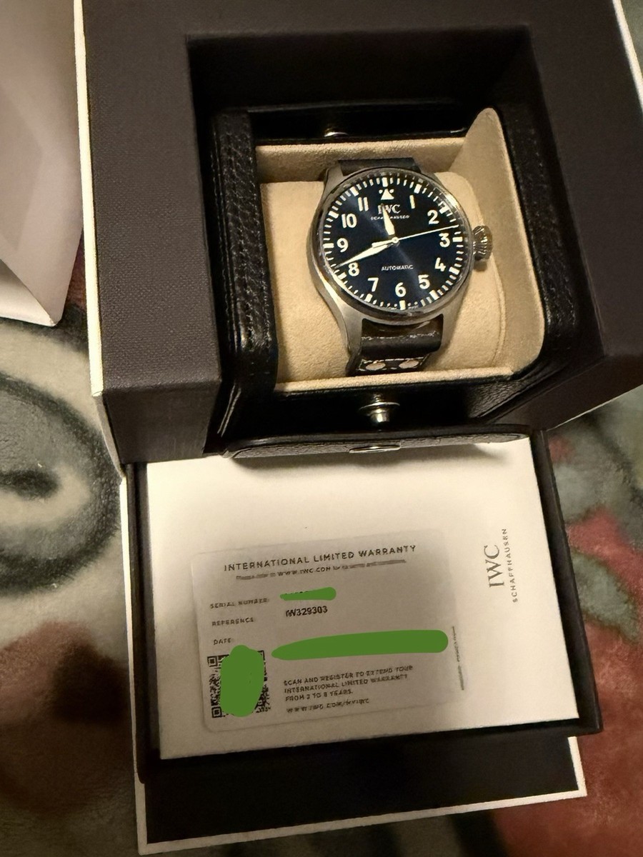IWC Big Pilot 43 IW329303 Automatic Blue Dial Watch 2026 | eBay