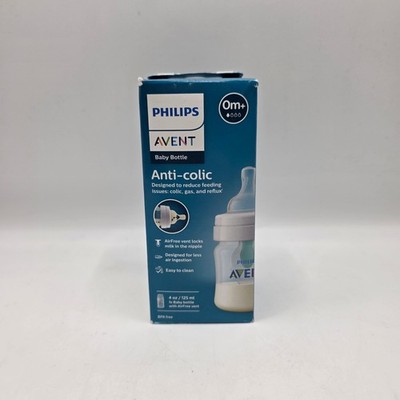 Philips Avent Anti-colic Baby Bottle 4oz 125ml 0m+ AirFree Vent Clear SCY701/91