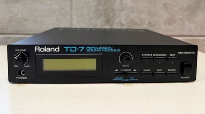Roland TD-7 Electronic Percussion Drum Sound Module 90s MIDI Early VDrum