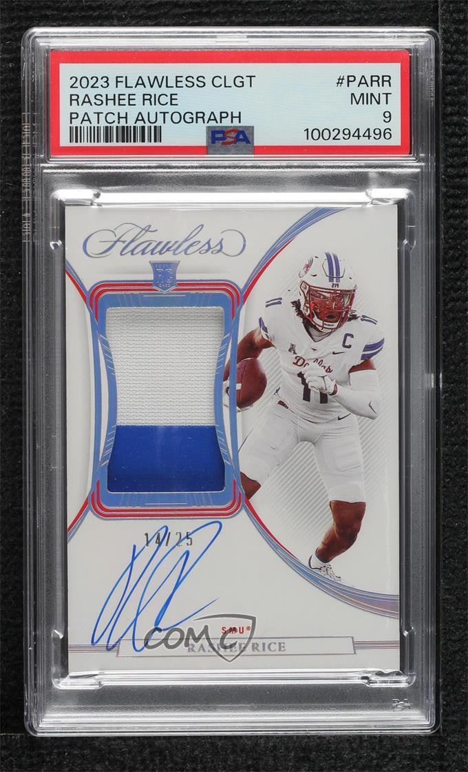 Rashee Rice Panini Flawless Collegiate Patch Autographs #PARR Base