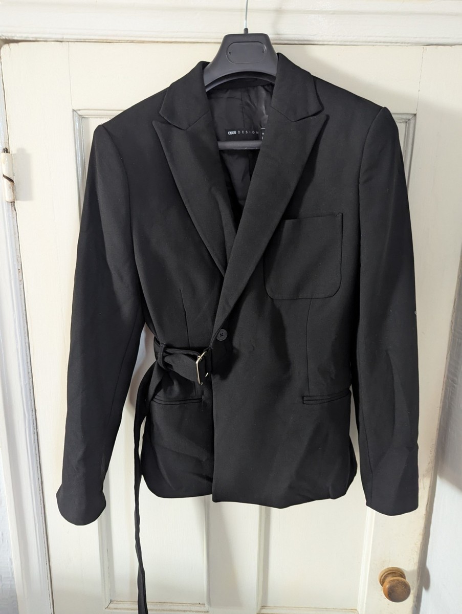 asos design womens black jacket 36