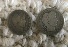 Lot of 2 Barber Quarters (1909-1912) 90% Silver