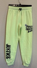 Girls Justice Fleece Jogger Pants-M 10 Plus Lime Green