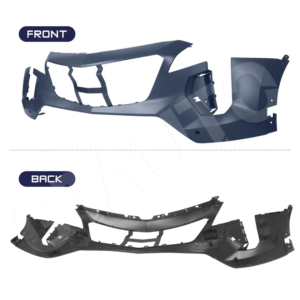 For 2019-2023 Cadillac XT4 Front Bumper Cover W/Sensor Holes W/Brackets Primed Foto 2 de 4