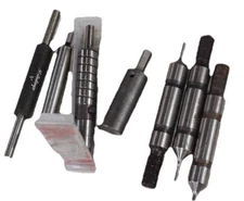 Mitutoyo 5" Bore Gauge Handle Telescopic Lot (7pc) Drill Arbors Punch Tooling